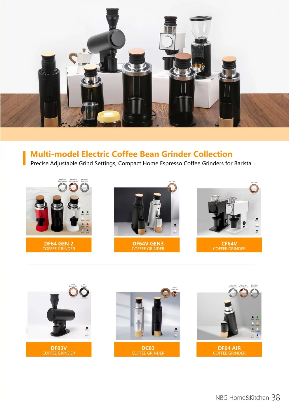 Coleção de moedores elétricos